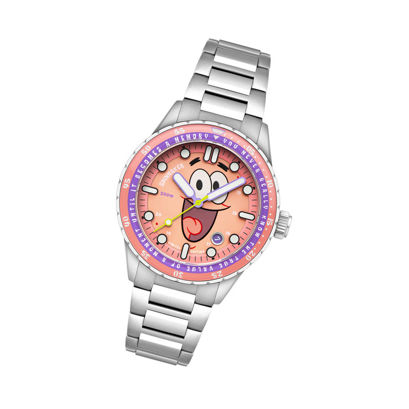 Spinnaker Hass Automatic Spongebob Squarepants 25th LE in Patrick Pink #SP-5138-22