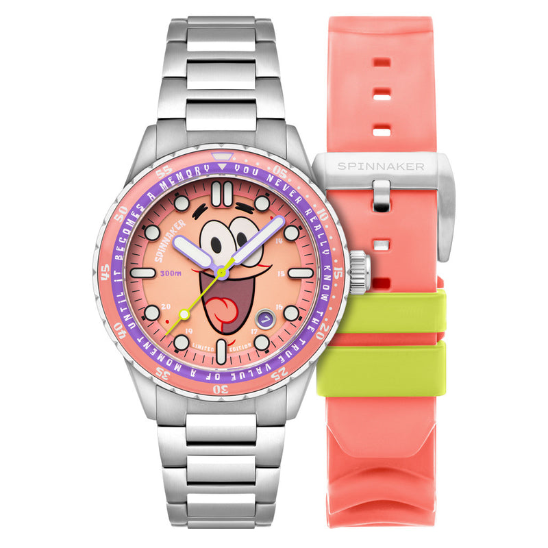 Spinnaker Hass Automatic Spongebob Squarepants 25th LE in Patrick Pink #SP-5138-22