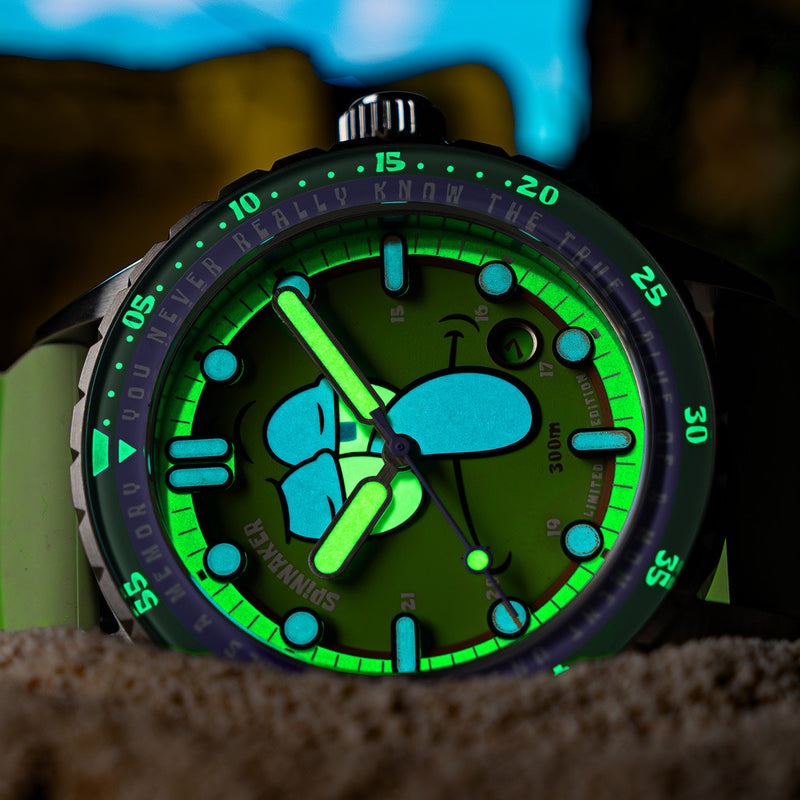 Spinnaker Hass Automatic Spongebob Squarepants 25th LE in Squidward Green #SP-5138-33