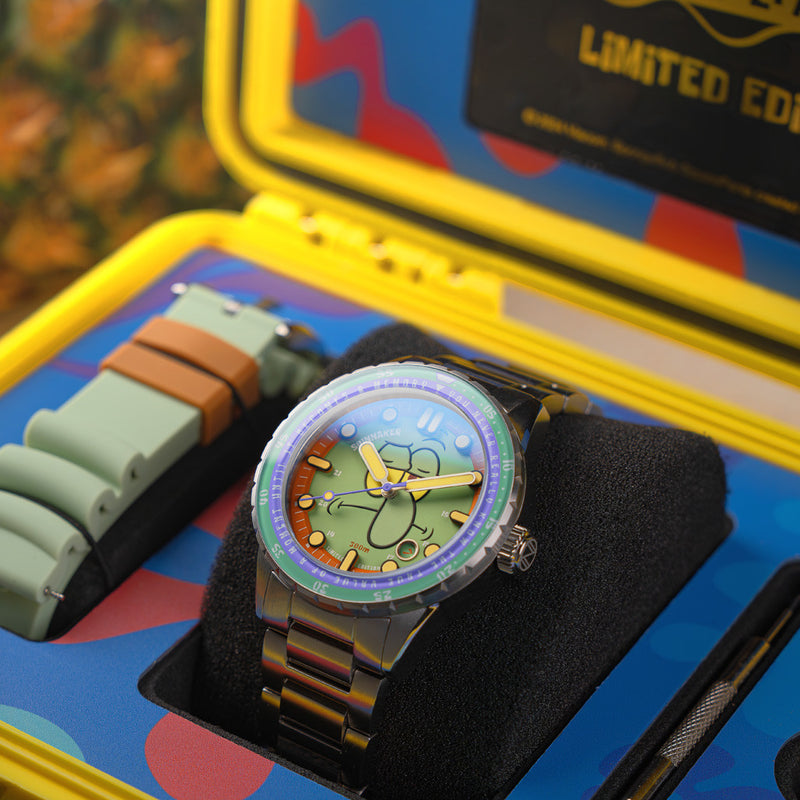 Spinnaker Hass Automatic Spongebob Squarepants 25th LE in Squidward Green #SP-5138-33