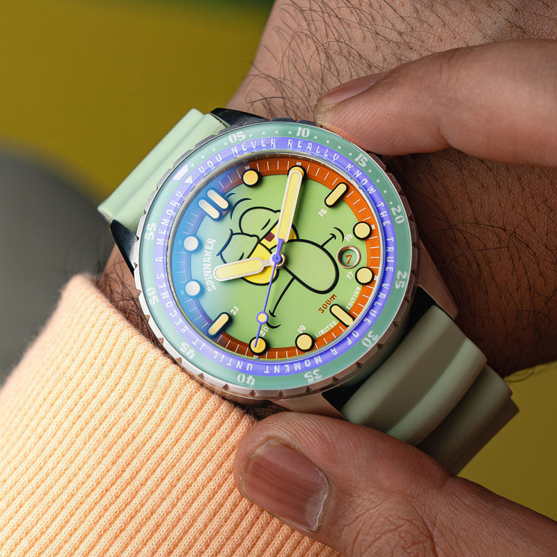 Spinnaker Hass Automatic Spongebob Squarepants 25th LE in Squidward Green #SP-5138-33
