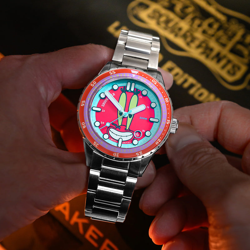 Spinnaker Hass Automatic Spongebob Squarepants 25th LE in Mr Krabs Red #SP-5138-44