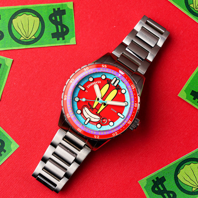 Spinnaker Hass Automatic Spongebob Squarepants 25th LE in Mr Krabs Red #SP-5138-44