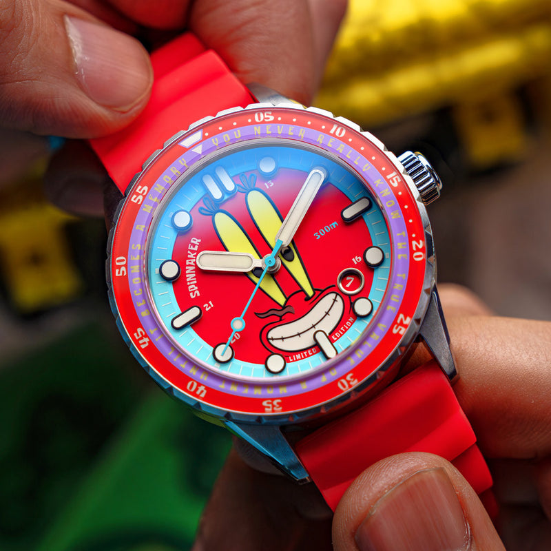 Spinnaker Hass Automatic Spongebob Squarepants 25th LE in Mr Krabs Red #SP-5138-44