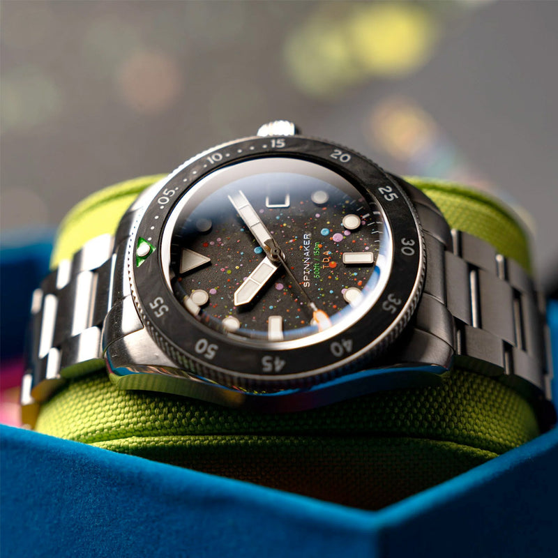 Spinnaker x The Dial Artist LE Croft 39 Automatic Aurora Green Watch #SP-5141-44