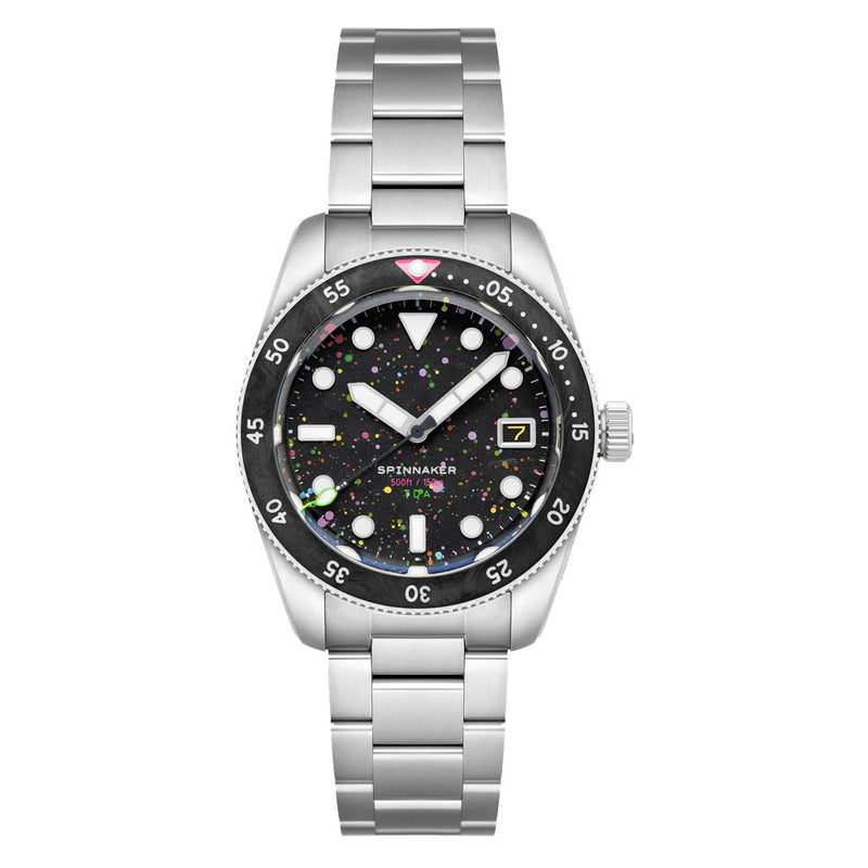 Spinnaker x The Dial Artist LE Croft 39 Automatic Crimson Pink Watch #SP-5141-55