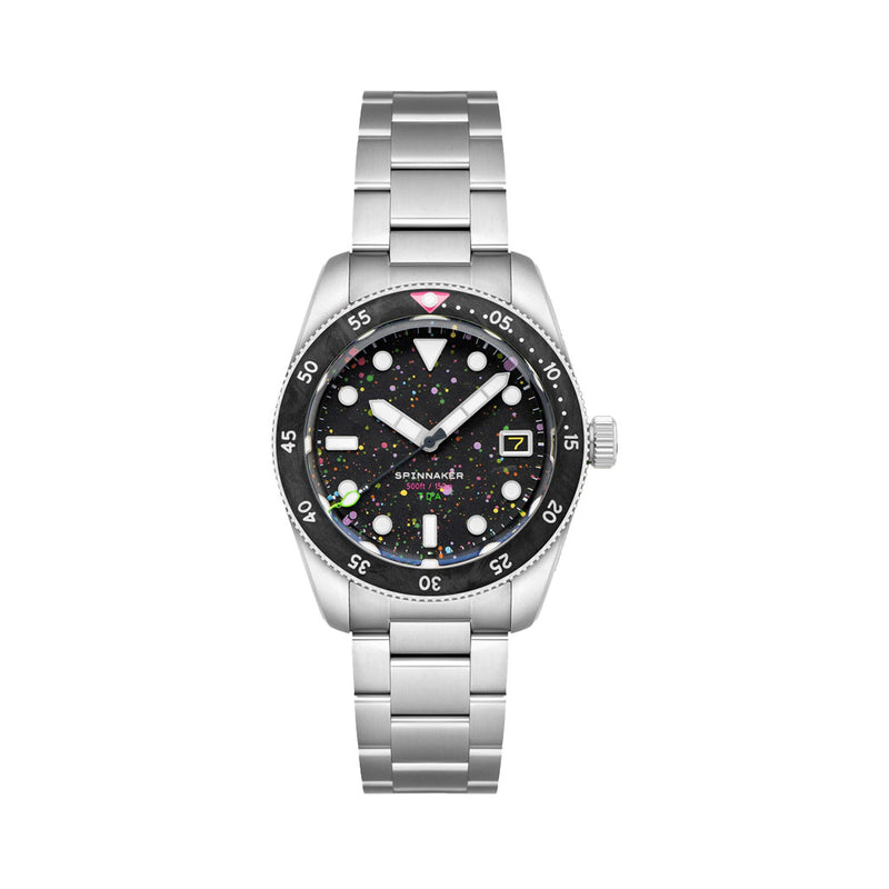 Spinnaker x The Dial Artist LE Croft 39 Automatic Crimson Pink Watch #SP-5141-55