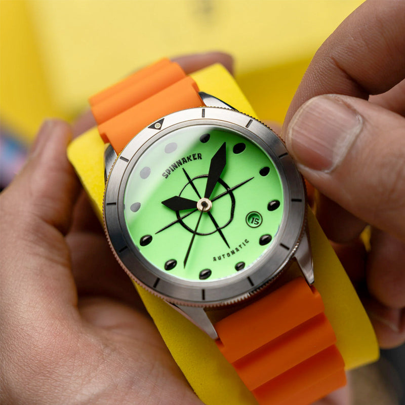 Spinnaker Cahill Automatic SpongeBob SquarePants Timekeeper Limited Edition Green Dial #SP-5142-01
