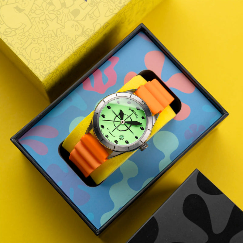 Spinnaker Cahill Automatic SpongeBob SquarePants Timekeeper Limited Edition Green Dial #SP-5142-01
