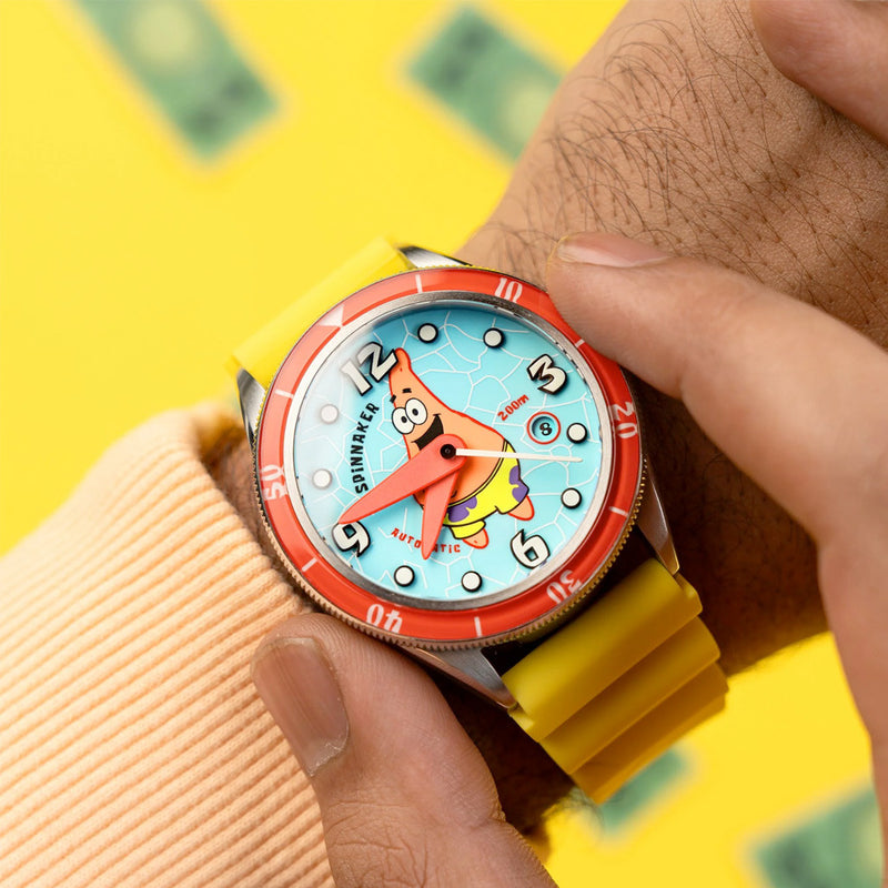 Spinnaker Cahill Automatic SpongeBob SquarePants Timekeeper Limited Edition Blue Dial #SP-5142-02