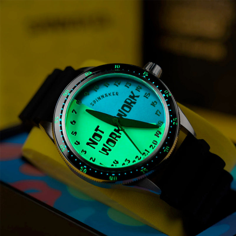 Spinnaker Cahill Automatic SpongeBob SquarePants Timekeeper Limited Edition Green Red Dial #SP-5142-03