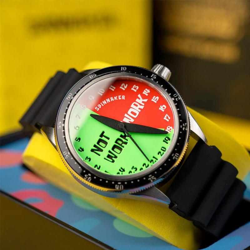 Spinnaker Cahill Automatic SpongeBob SquarePants Timekeeper Limited Edition Green Red Dial #SP-5142-03