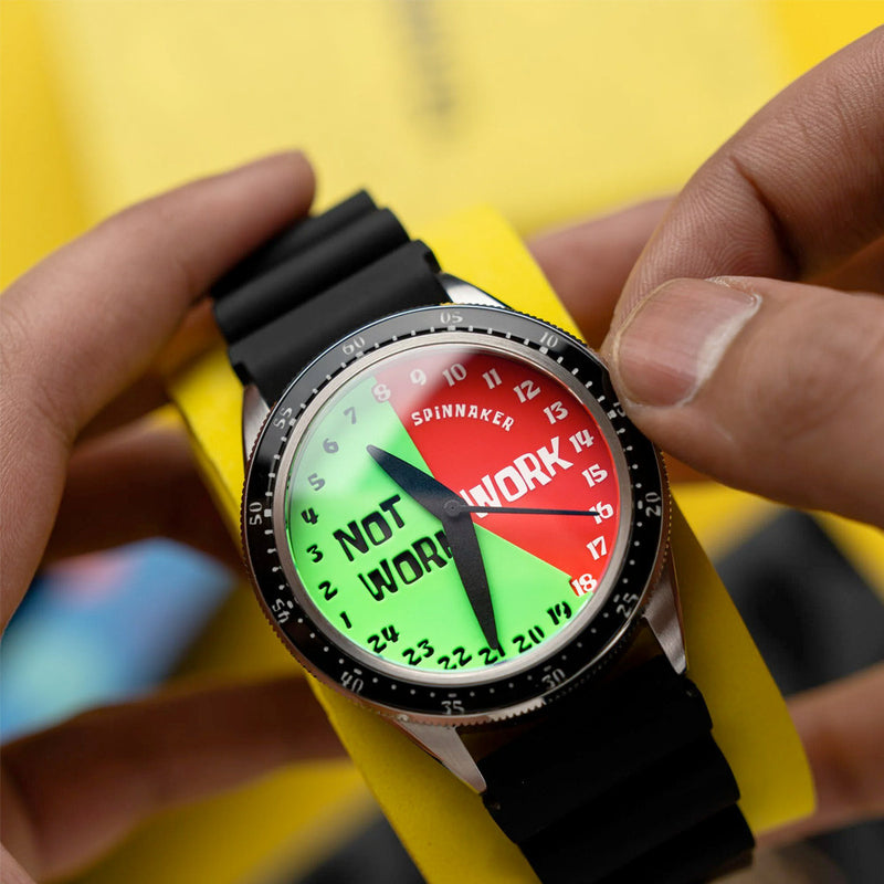 Spinnaker Cahill Automatic SpongeBob SquarePants Timekeeper Limited Edition Green Red Dial #SP-5142-03