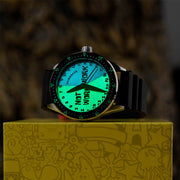 Spinnaker Cahill Automatic SpongeBob SquarePants Timekeeper Limited Edition Green Red Dial #SP-5142-03