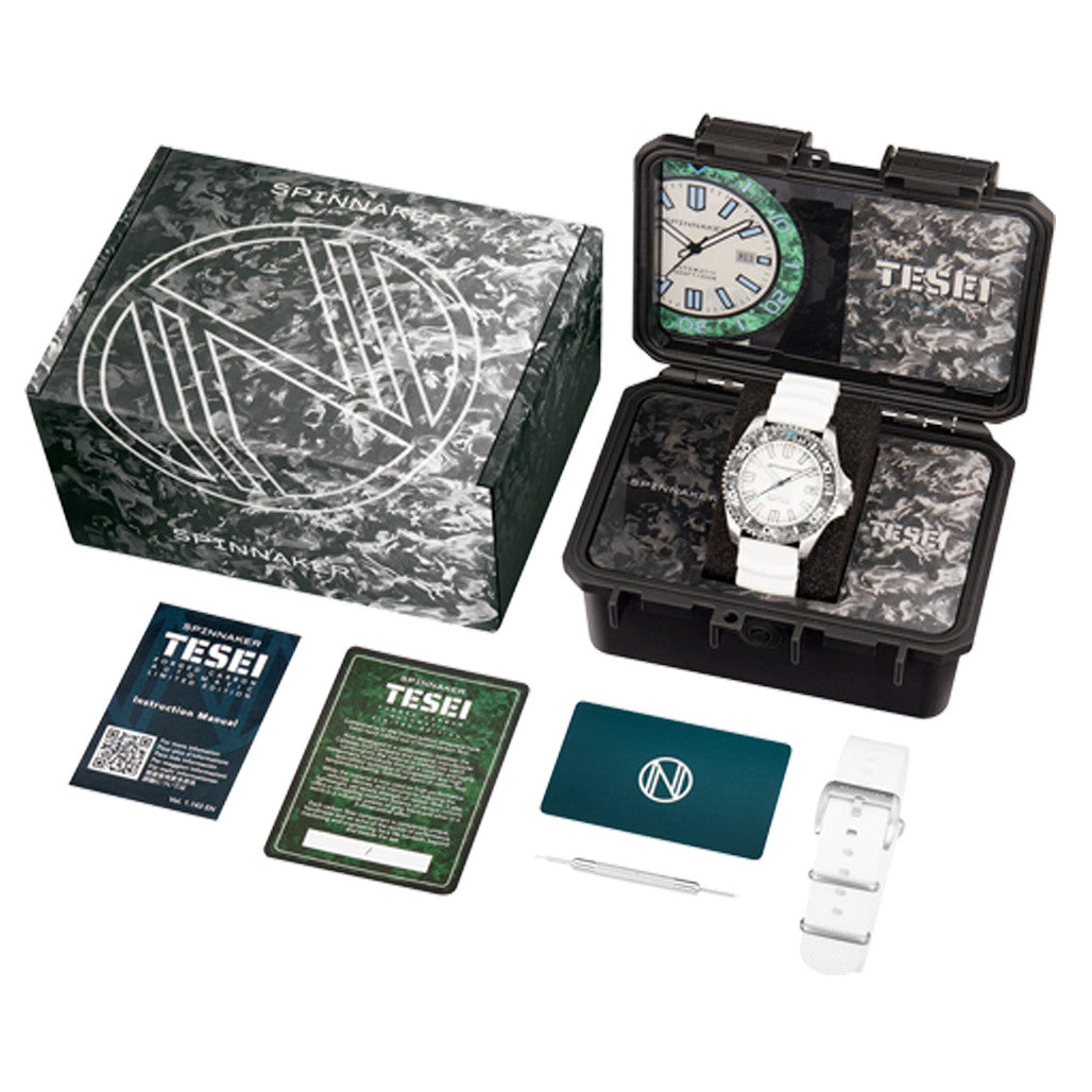 Spinnaker Tesei Forged Carbon Automatic - Limited Edition White