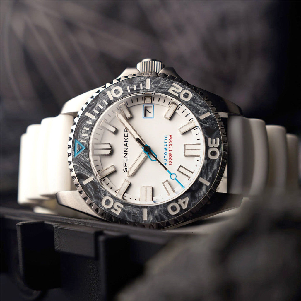 Spinnaker Tesei Forged Carbon Automatic - Limited Edition White
