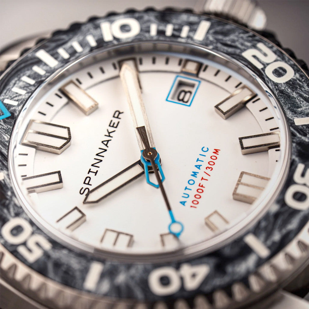 Spinnaker Tesei Forged Carbon Automatic - Limited Edition White