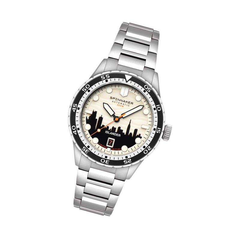 Spinnaker x Islander Hass Limited Edition Watch with Skyline Dial #SP-5144-LIW22