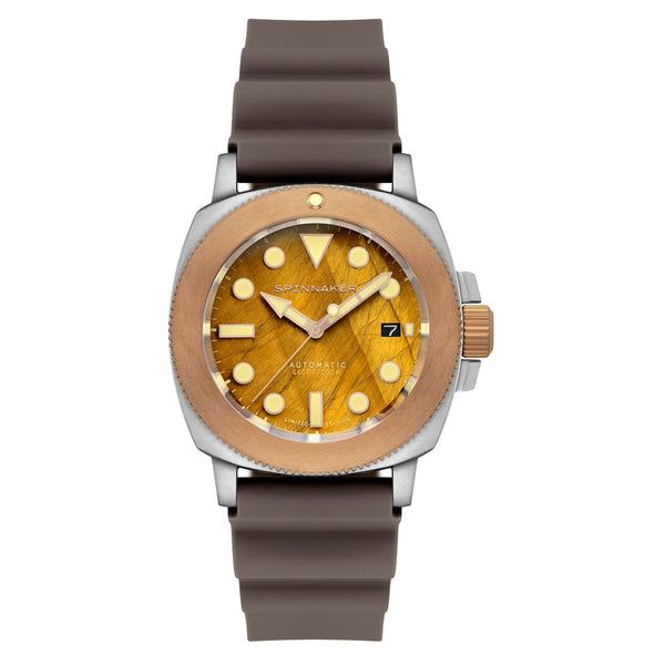 Spinnaker Hull Titanium Bronze Automatic - Lapidary Limited Edition Brown Dial #SP-5145-01