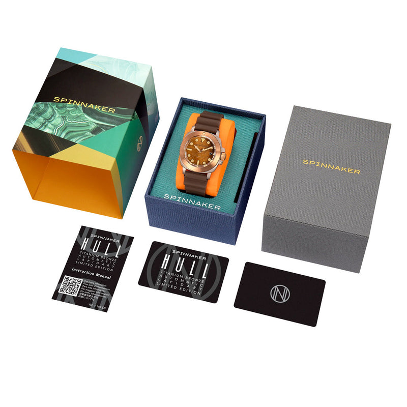 Spinnaker Hull Titanium Bronze Automatic - Lapidary Limited Edition Brown Dial #SP-5145-01
