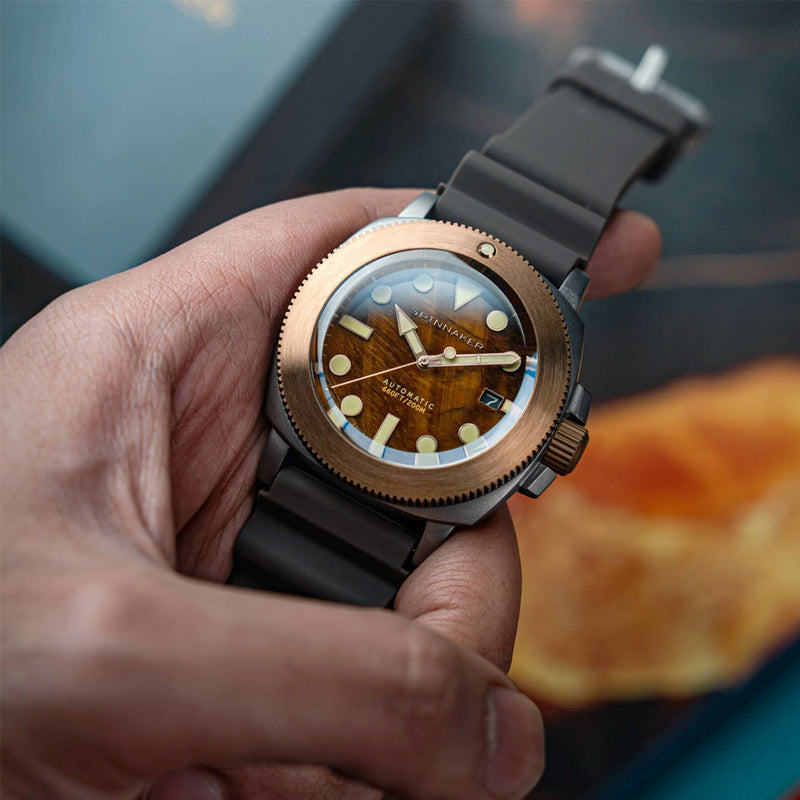 Spinnaker Hull Titanium Bronze Automatic - Lapidary Limited Edition Brown Dial #SP-5145-01