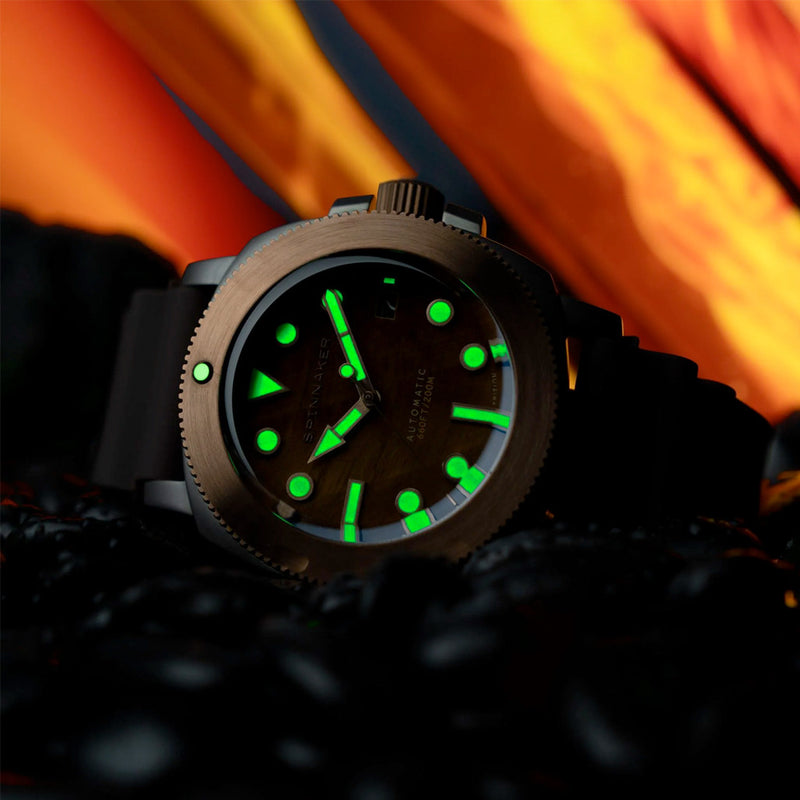 Spinnaker Hull Titanium Bronze Automatic - Lapidary Limited Edition Brown Dial #SP-5145-01
