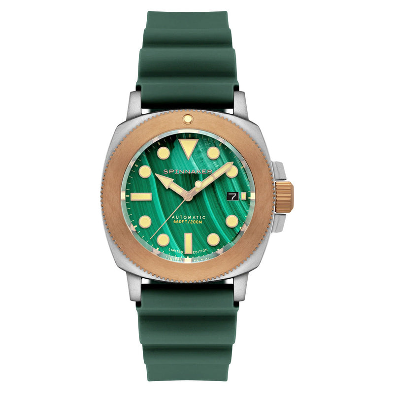 Spinnaker Hull Titanium Bronze Automatic - Lapidary Limited Edition Green Dial #SP-5145-02