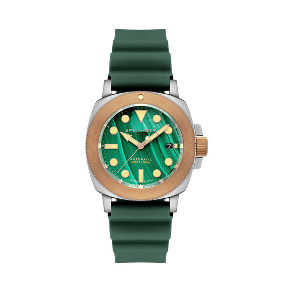 Spinnaker Hull Titanium Bronze Automatic - Lapidary Limited Edition Green Dial #SP-5145-02