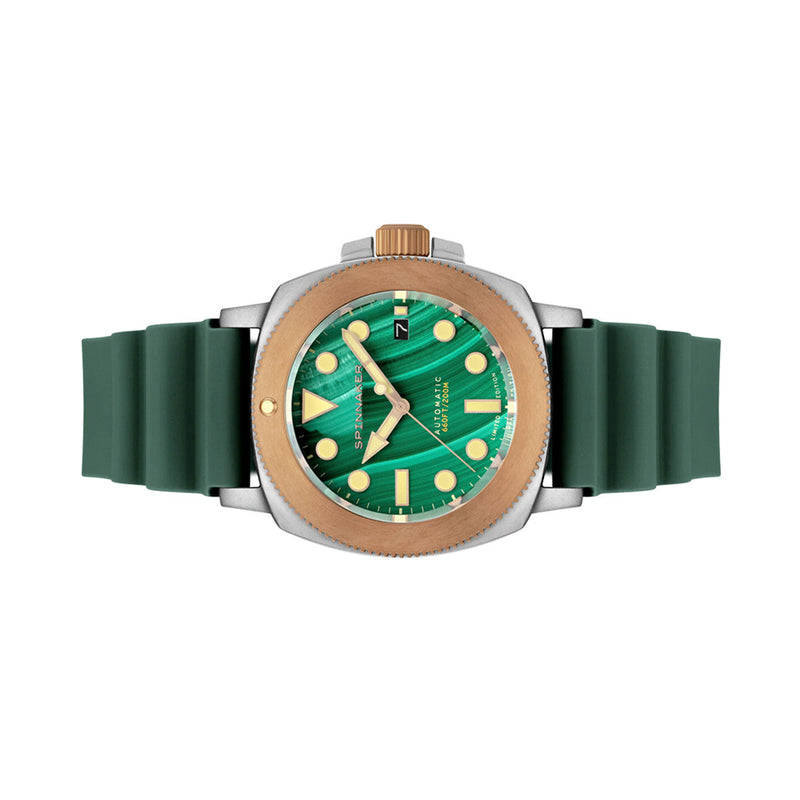 Spinnaker Hull Titanium Bronze Automatic - Lapidary Limited Edition Green Dial #SP-5145-02