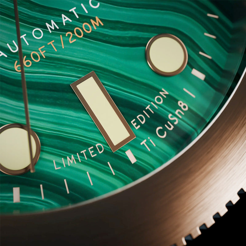 Spinnaker Hull Titanium Bronze Automatic - Lapidary Limited Edition Green Dial #SP-5145-02