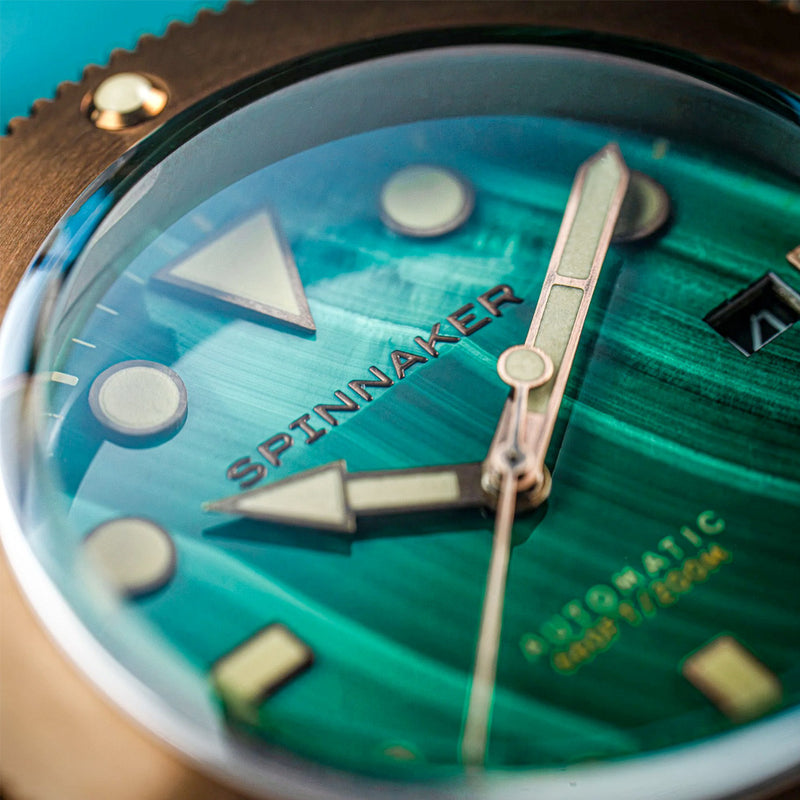 Spinnaker Hull Titanium Bronze Automatic - Lapidary Limited Edition Green Dial #SP-5145-02