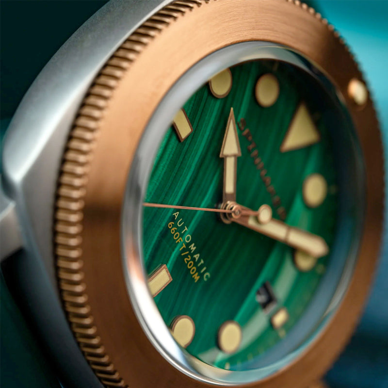 Spinnaker Hull Titanium Bronze Automatic - Lapidary Limited Edition Green Dial #SP-5145-02