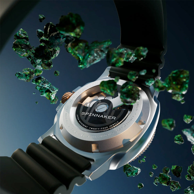 Spinnaker Hull Titanium Bronze Automatic - Lapidary Limited Edition Green Dial #SP-5145-02