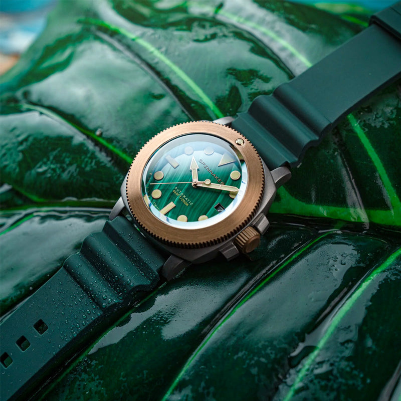 Spinnaker Hull Titanium Bronze Automatic - Lapidary Limited Edition Green Dial #SP-5145-02