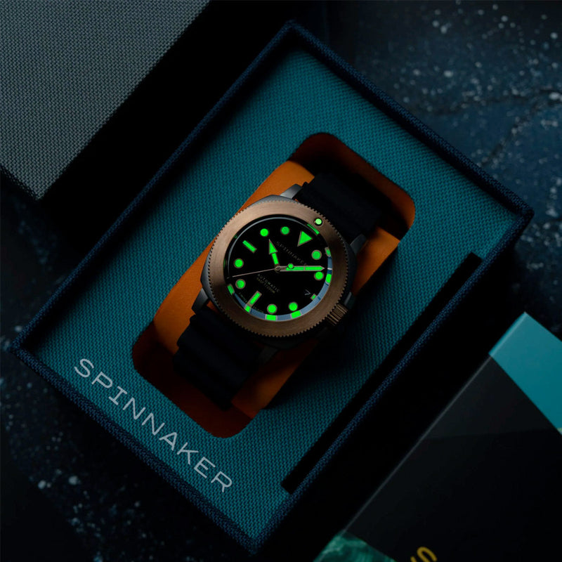 Spinnaker Hull Titanium Bronze Automatic - Lapidary Limited Edition Black Dial #SP-5145-03