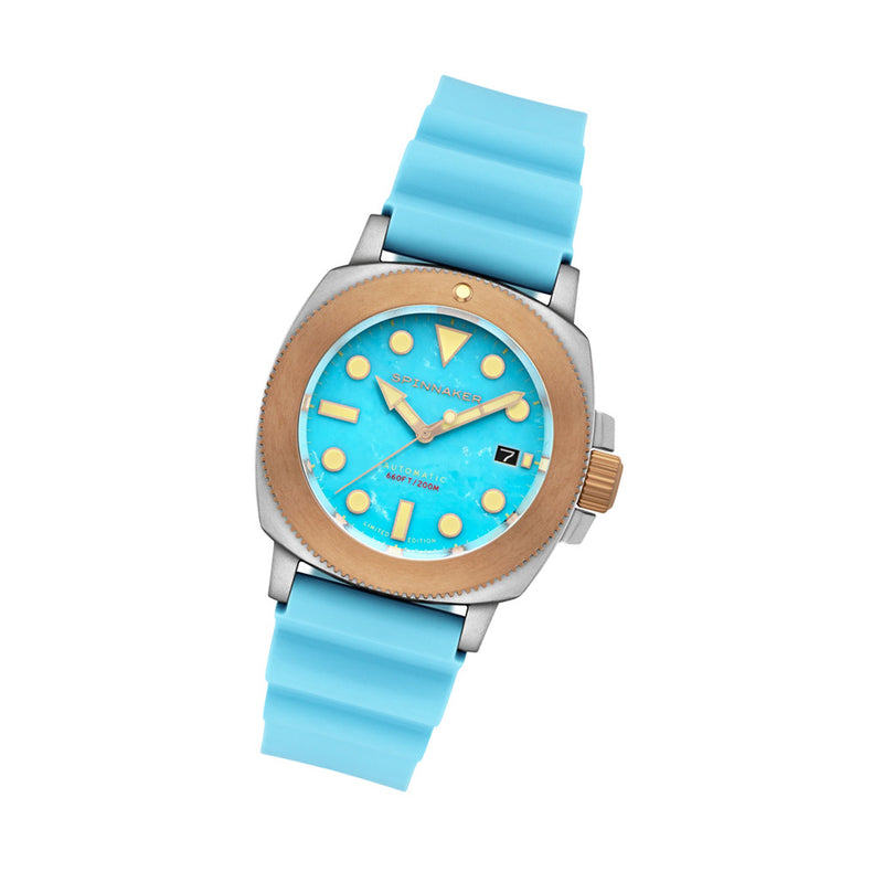 Spinnaker Hull Titanium Bronze Automatic - Lapidary Limited Edition Blue Dial #SP-5145-04