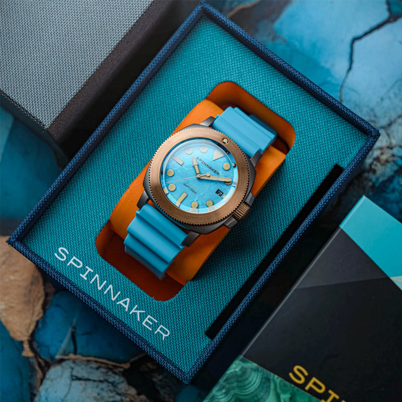Spinnaker Hull Titanium Bronze Automatic - Lapidary Limited Edition Blue Dial #SP-5145-04