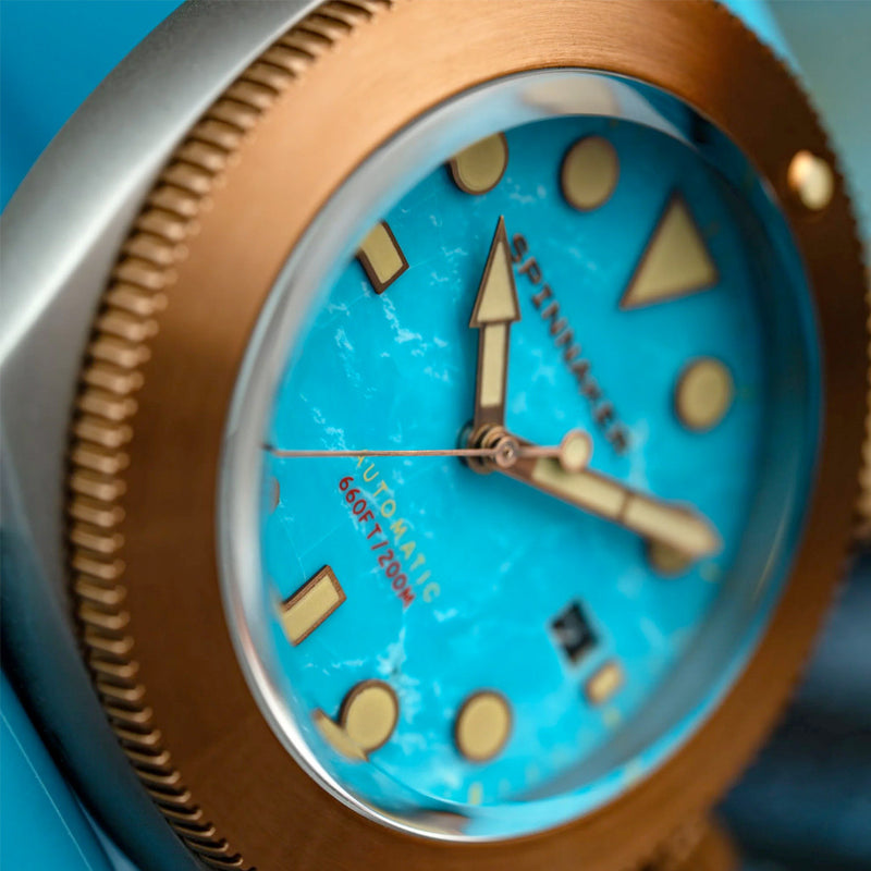 Spinnaker Hull Titanium Bronze Automatic - Lapidary Limited Edition Blue Dial #SP-5145-04