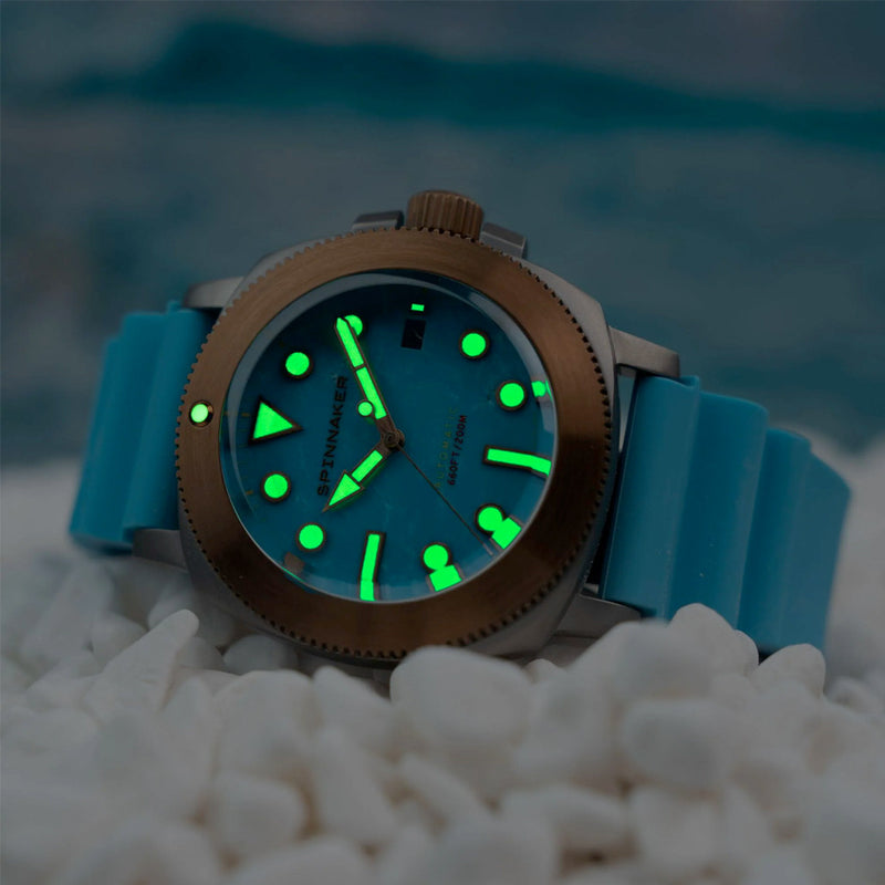 Spinnaker Hull Titanium Bronze Automatic - Lapidary Limited Edition Blue Dial #SP-5145-04
