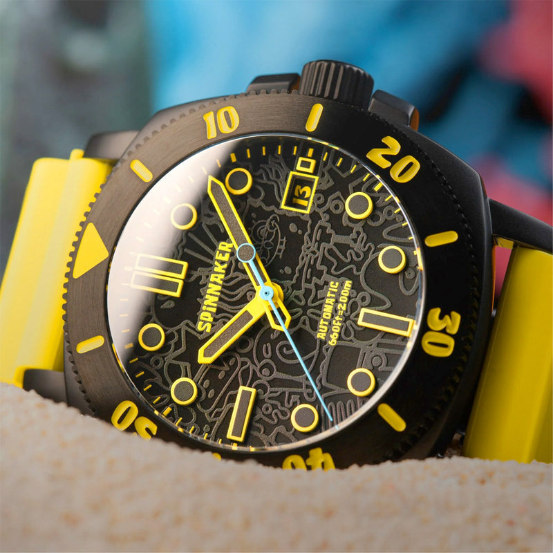 Spinnaker Hull Diver Automatic SpongeBob SquarePants Limited Edition Yellow Spongebob #SP-5147-01
