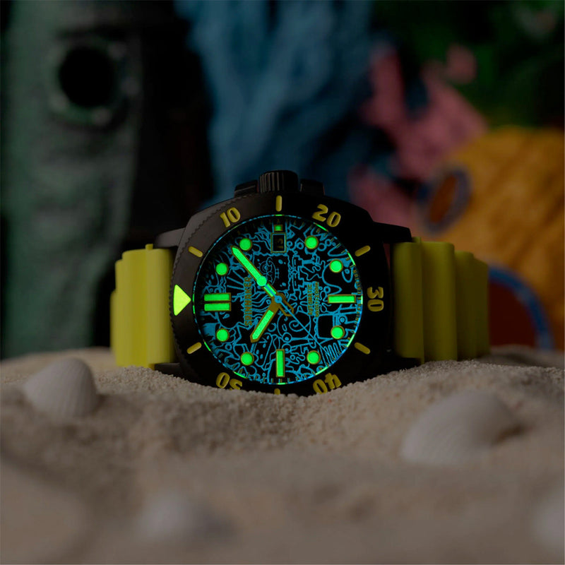 Spinnaker Hull Diver Automatic SpongeBob SquarePants Limited Edition Yellow Spongebob #SP-5147-01