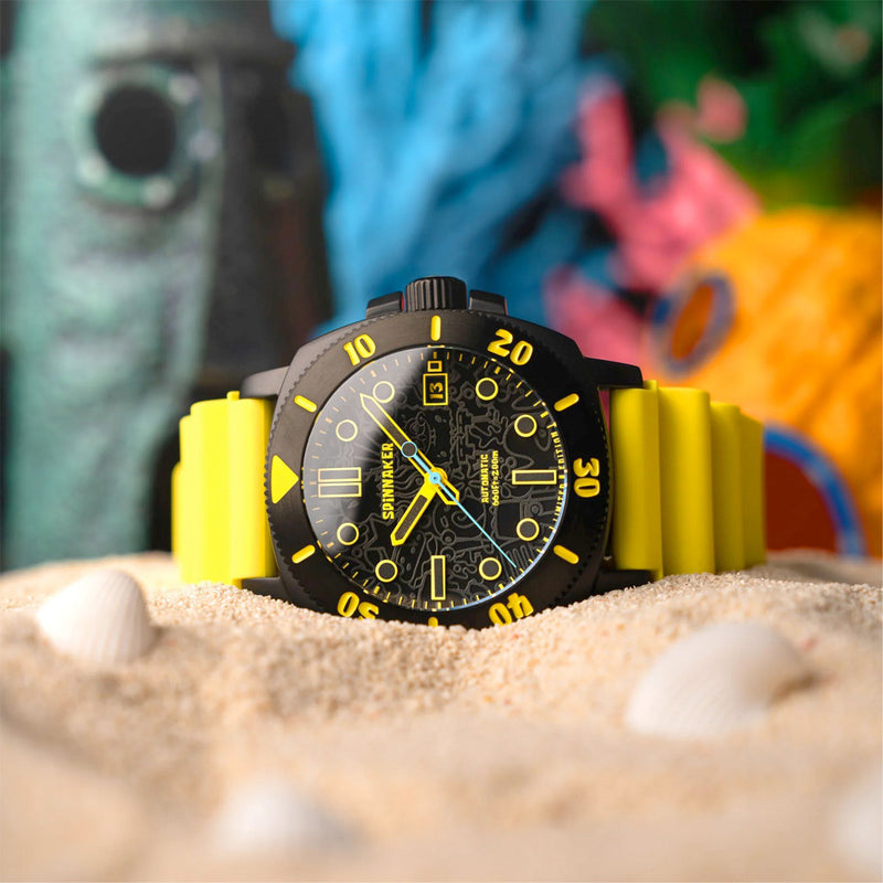 Spinnaker Hull Diver Automatic SpongeBob SquarePants Limited Edition Yellow Spongebob #SP-5147-01