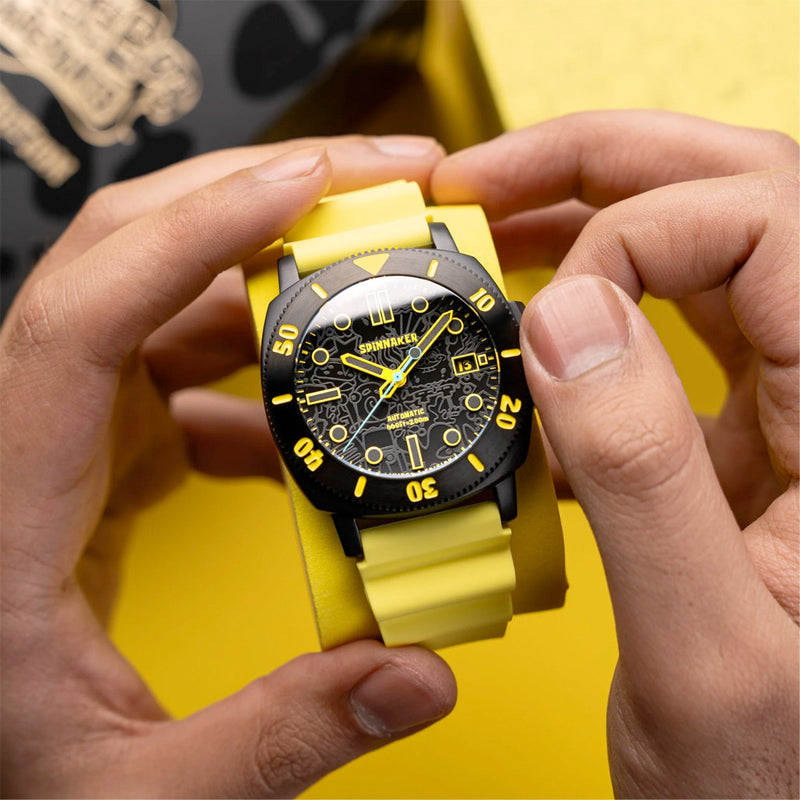 Spinnaker Hull Diver Automatic SpongeBob SquarePants Limited Edition Yellow Spongebob #SP-5147-01