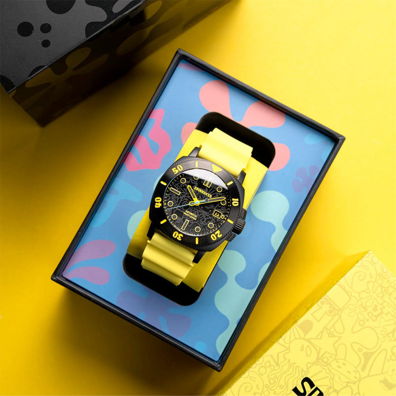 Spinnaker Hull Diver Automatic SpongeBob SquarePants Limited Edition Yellow Spongebob #SP-5147-01