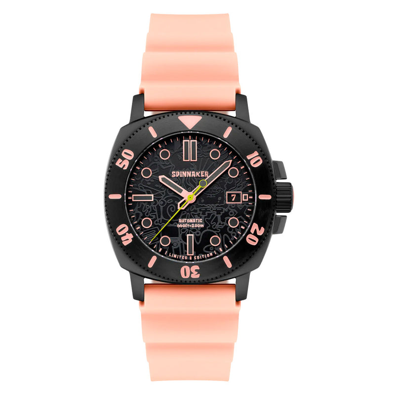 Spinnaker Hull Diver Automatic SpongeBob SquarePants Limited Edition Pink Patrick #SP-5147-02