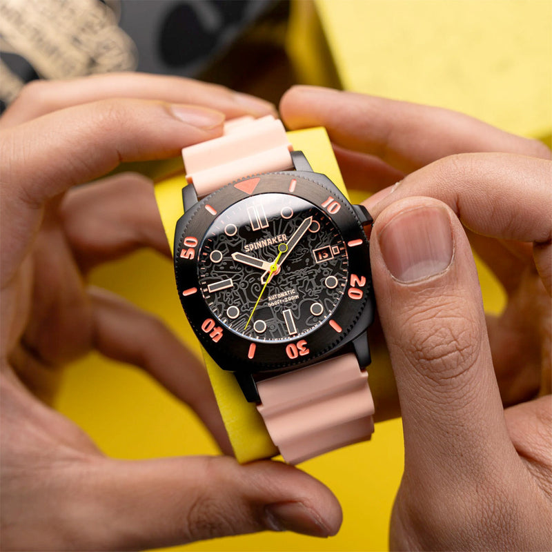 Spinnaker Hull Diver Automatic SpongeBob SquarePants Limited Edition Pink Patrick #SP-5147-02