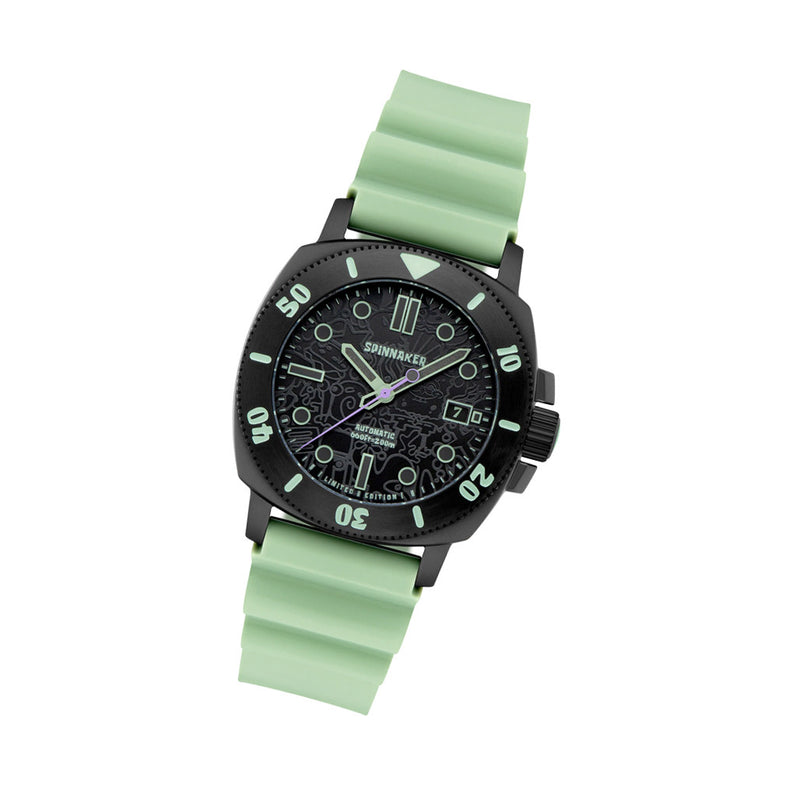 Spinnaker Hull Diver Automatic SpongeBob SquarePants Limited Edition Green Squidward #SP-5147-03
