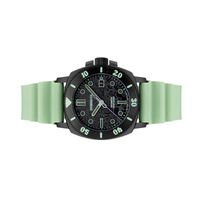 Spinnaker Hull Diver Automatic SpongeBob SquarePants Limited Edition Green Squidward #SP-5147-03
