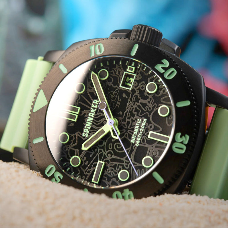 Spinnaker Hull Diver Automatic SpongeBob SquarePants Limited Edition Green Squidward #SP-5147-03
