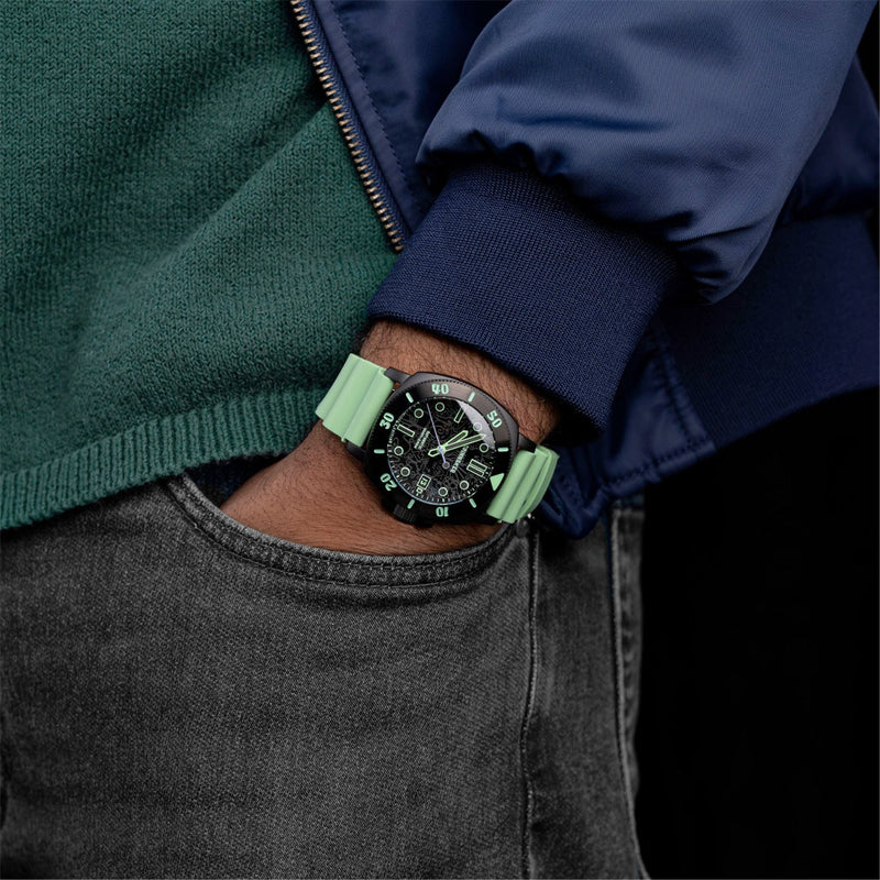 Spinnaker Hull Diver Automatic SpongeBob SquarePants Limited Edition Green Squidward #SP-5147-03